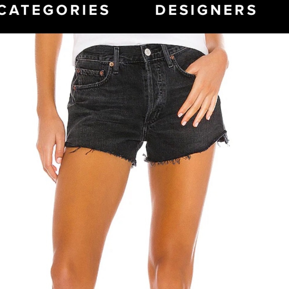 Agolde Parker Vintage Cut Off Short in Crash